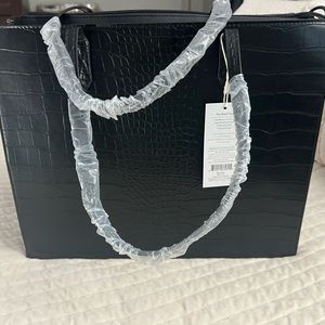 SOLD Beis Large Work Tote in Black Croc- brand new